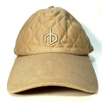 RAG & BONE Mens Aron Quilted Logo Baseball Cap Hat Camel Beige (MSRP $125)