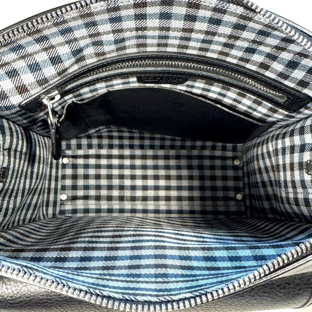 GHURKA Gearpack No. 4 Leather Messenger Bag Vintage Black (MSRP $1,295)