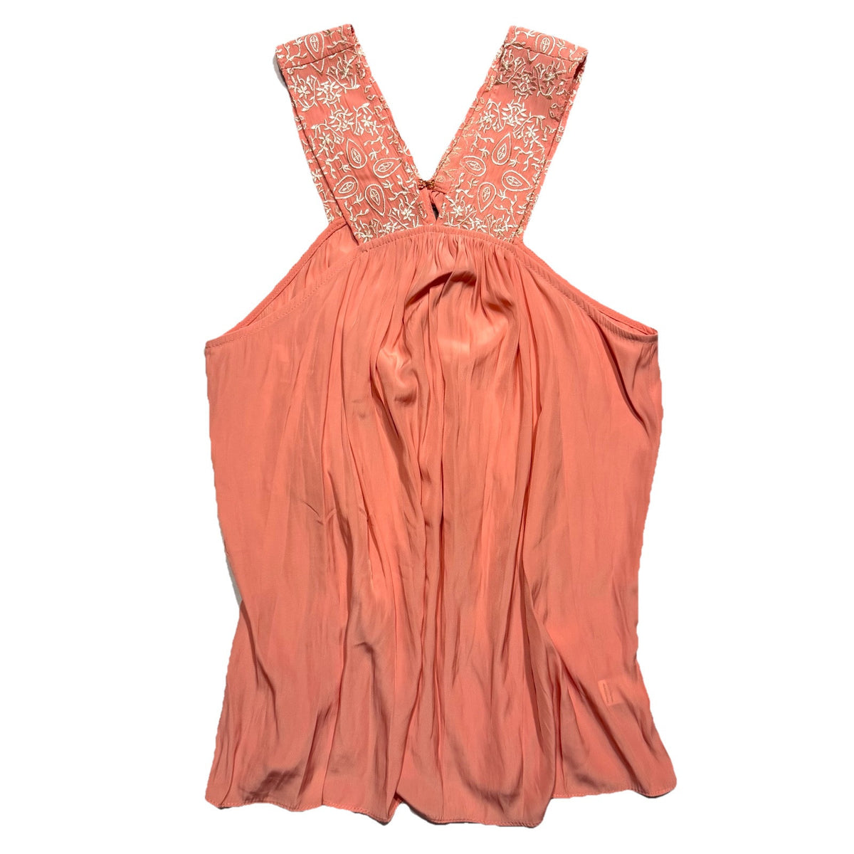 RAMY BROOK Darby Embroidered Sleeveless Top Droco Pink (MSRP $295)