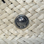 RAG & BONE Womens Elle Perforated Straw Fedora Hat Natural Beige (MSRP $225)