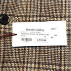 LUCIANO BARBERA Mens Prince Of Wales Wool Sport Coat Brown 56 (MSRP $1,595)