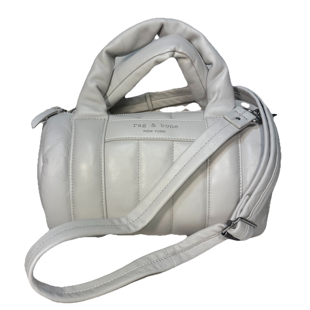 RAG & BONE Cloud Leather Duffle Shoulder Bag Cream Ivory White (MSRP $395)