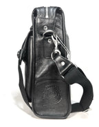 GHURKA Gearpack No. 4 Leather Messenger Bag Vintage Black (MSRP $1,295)