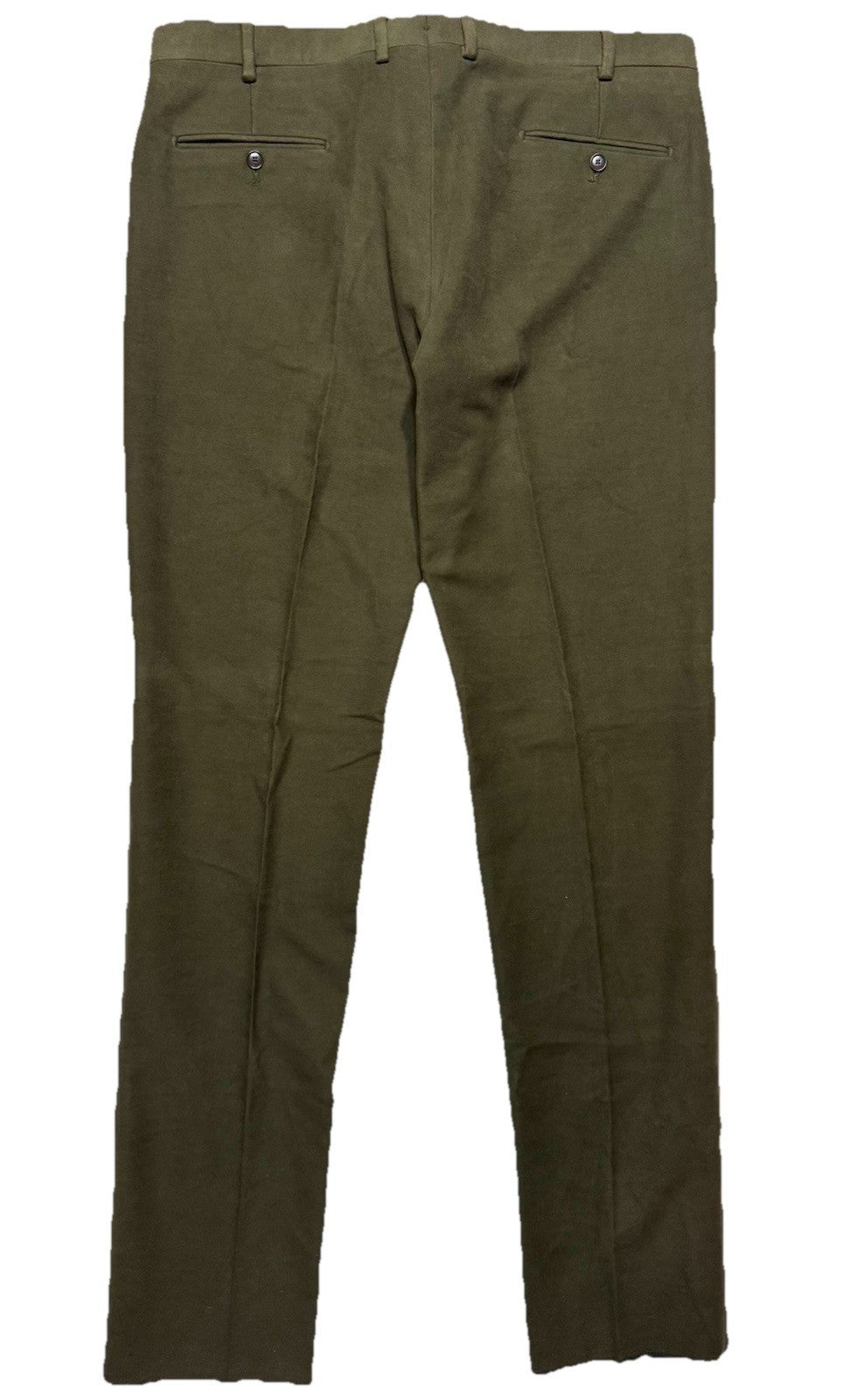LUCIANO BARBERA Mens Cotton Moleskin Trouser Pants Green (MSRP $545)