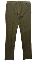 LUCIANO BARBERA Mens Cotton Moleskin Trouser Pants Green (MSRP $545)