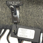 RAG & BONE Downing Cashmere Blend Scarf Green Grey (MSRP $278)