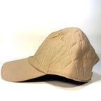 RAG & BONE Mens Aron Quilted Logo Baseball Cap Hat Camel Beige (MSRP $125)