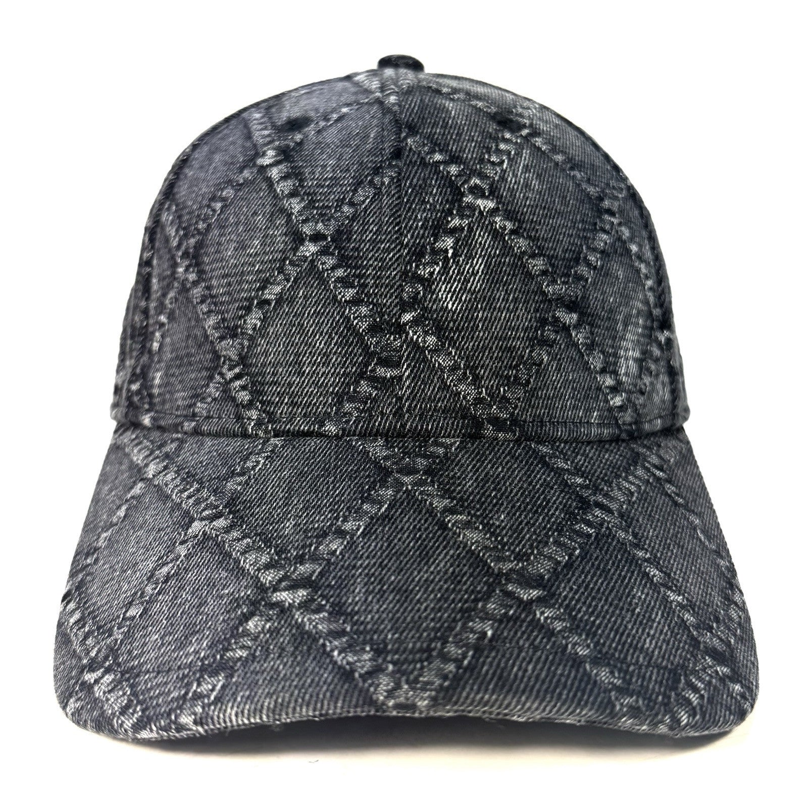 RAG & BONE Harlow Quilted Denim Baseball Cap Hat Black (MSRP $128)