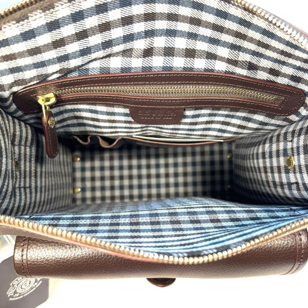 GHURKA Gearpack No. 4 Leather Messenger Bag Vintage Walnut Brown (MSRP $1,295)