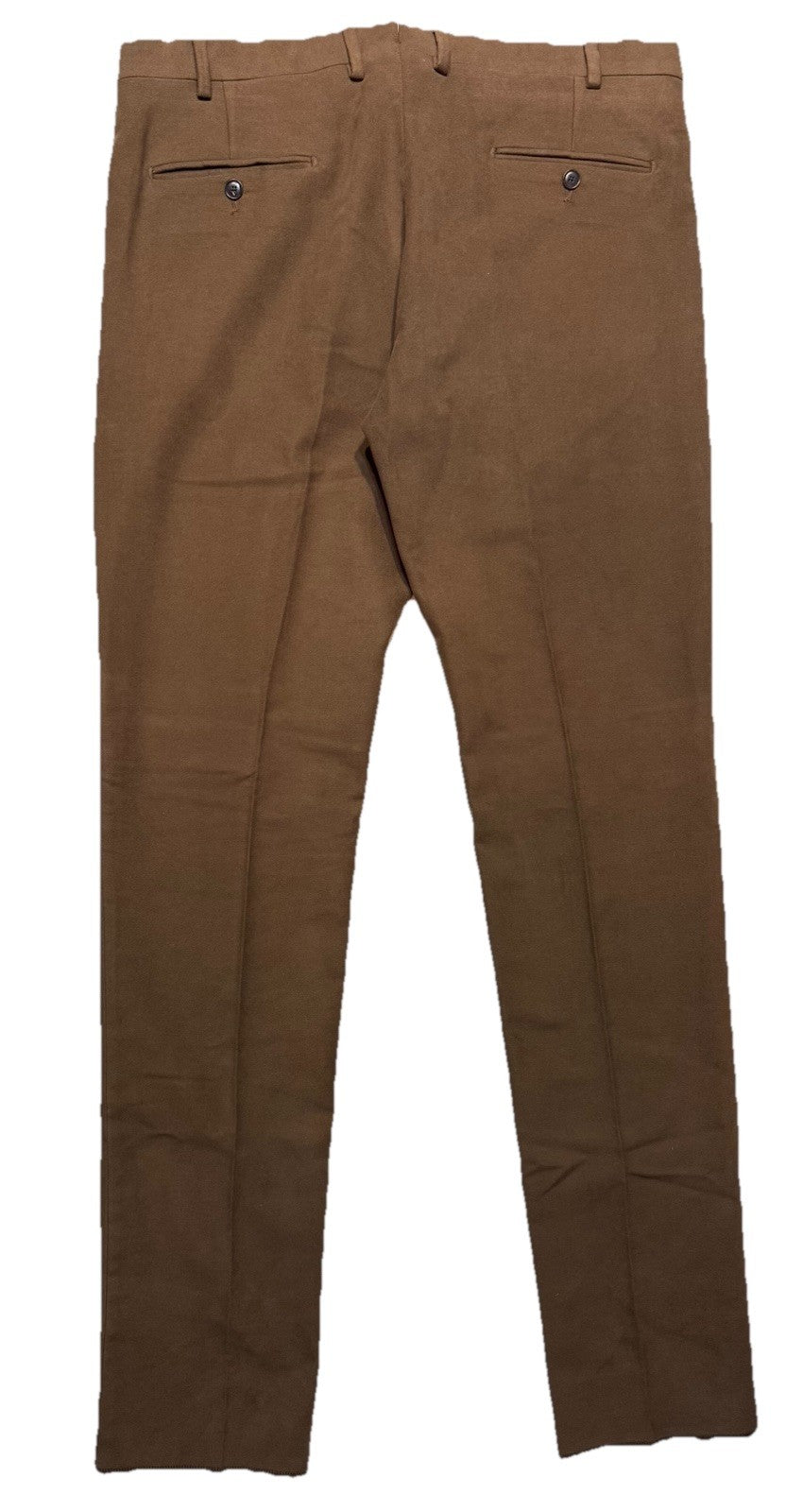 LUCIANO BARBERA Mens Cotton Moleskin Trouser Pants Brown (MSRP $545)