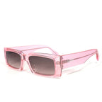 GANNI Womens A4786 285 Rectangular Sunglasses Dreamy Daze Phlox Pink (MSRP $255)