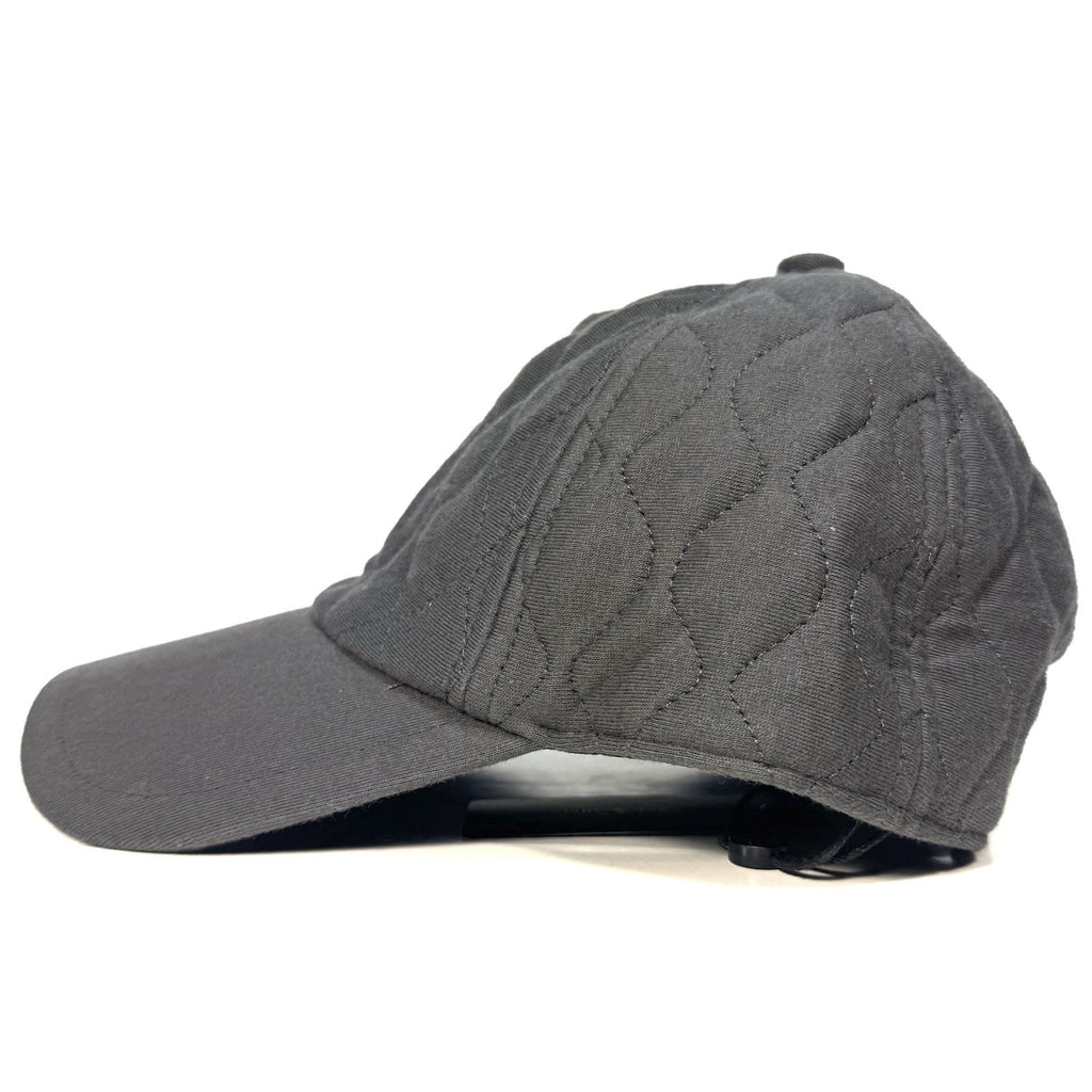 RAG & BONE Mens Aron Quilted Logo Baseball Cap Hat Asphalt Grey (MSRP $125)