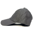 RAG & BONE Mens Aron Quilted Logo Baseball Cap Hat Asphalt Grey (MSRP $125)