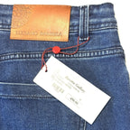 LUCIANO BARBERA Mens 5 Pocket Denim Jeans Indigo Blue 56 (MSRP $450)