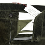 LUCIANO BARBERA Mens 5 Pocket Corduroy Pants Forest Green (MSRP $545)