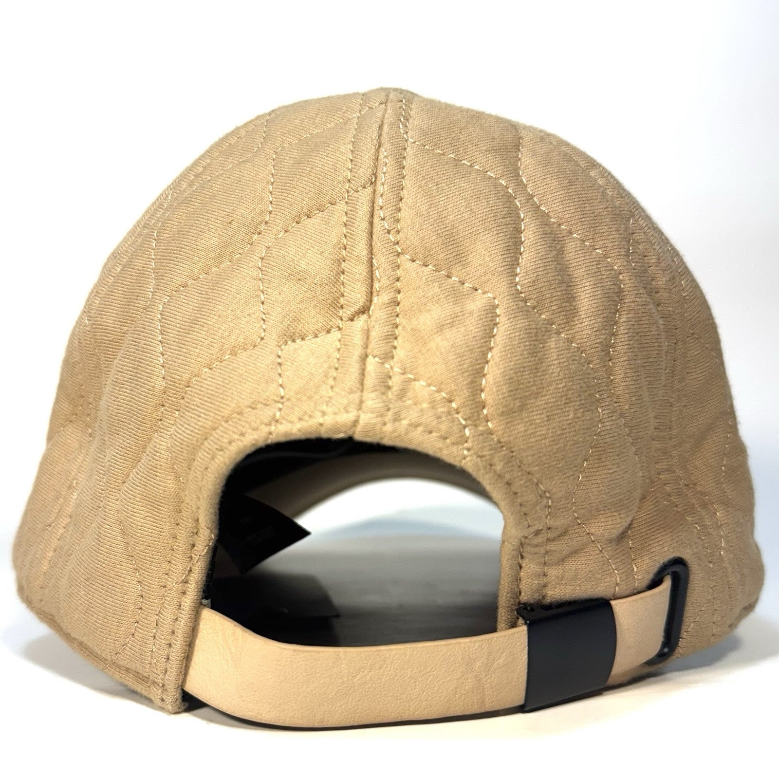 RAG & BONE Mens Aron Quilted Logo Baseball Cap Hat Camel Beige (MSRP $125)