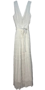 RAMY BROOK Tate Sleeveless Embroidered Long Maxi Dress Ivory White (MSRP $595)