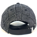 RAG & BONE Harlow Quilted Denim Baseball Cap Hat Black (MSRP $128)