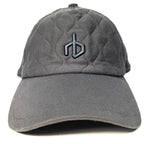 RAG & BONE Mens Aron Quilted Logo Baseball Cap Hat Asphalt Grey (MSRP $125)