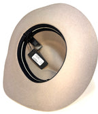 RAG & BONE Womens Wool City Felt Fedora Hat Light Sand Beige L (MSRP $198)