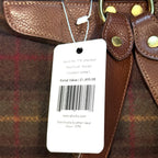 GHURKA Blazer No. 278 Plaid Wool Leather Backpack Vintage Chestnut (MSRP $1,495)