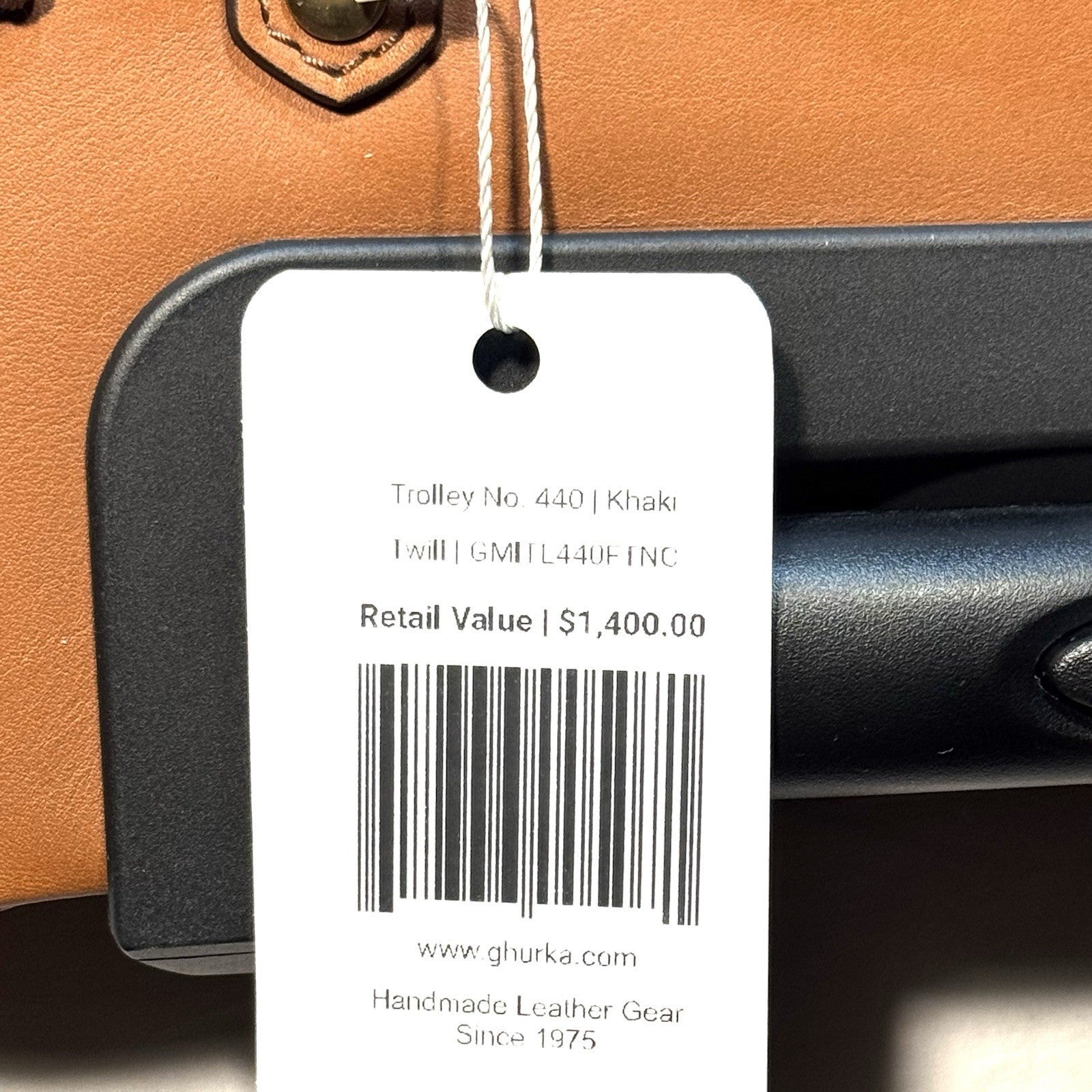 GHURKA Trolley No. 440 Canvas Leather 22" Rolling Carryon Suitcase (MSRP $1,400)