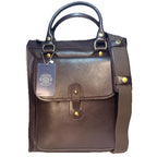 GHURKA Overlander No. 3 Leather Messenger Bag Vintage Walnut Brown (MSRP $1,795)