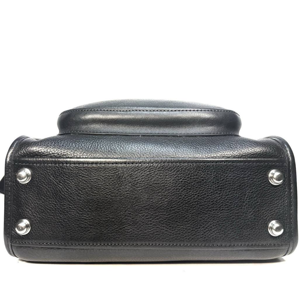 GHURKA Gearpack No. 4 Leather Messenger Bag Vintage Black (MSRP $1,295)