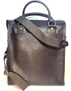 GHURKA Overlander No. 3 Leather Messenger Bag Vintage Walnut Brown (MSRP $1,795)