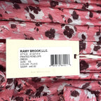 RAMY BROOK Printed Penelope Long Sleeve Mini Dress Flico Pink XS (MSRP $445)