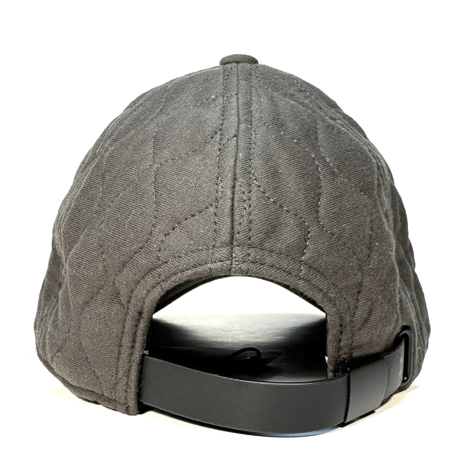 RAG & BONE Mens Aron Quilted Logo Baseball Cap Hat Asphalt Grey (MSRP $125)