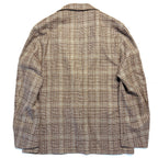 LUCIANO BARBERA Mens Prince Of Wales Wool Sport Coat Brown 56 (MSRP $1,595)