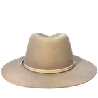 RAG & BONE Womens Wool City Felt Fedora Hat Light Sand Beige L (MSRP $198)