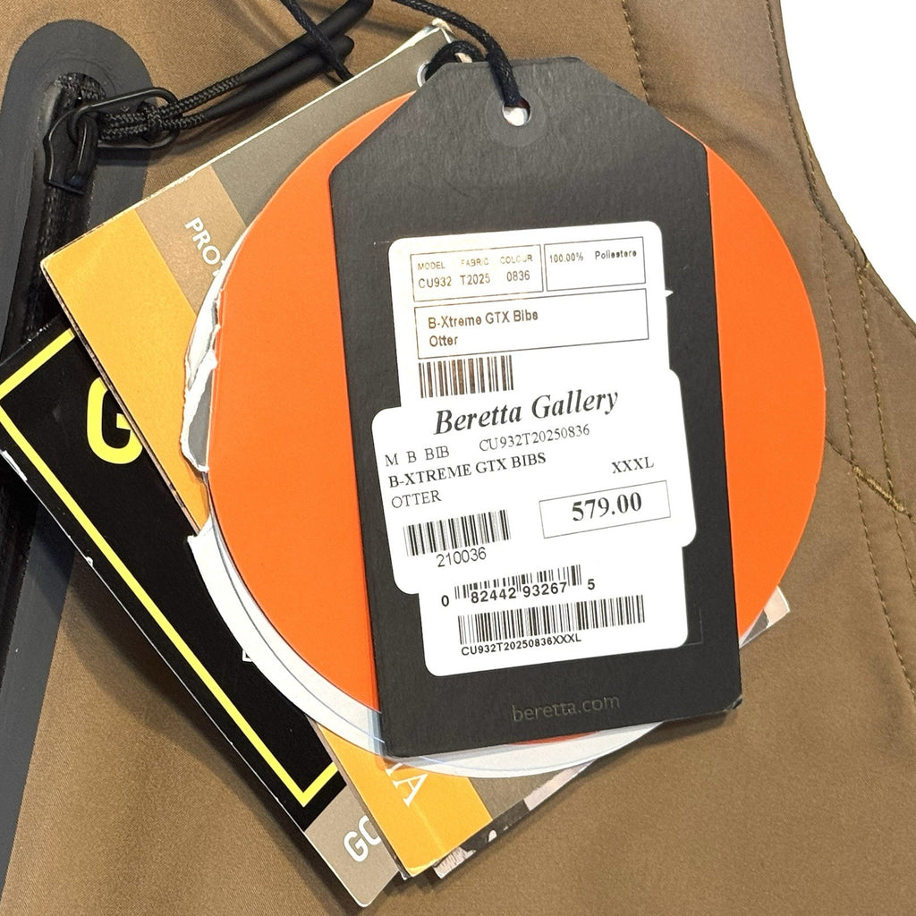 BERETTA Mens B-Xtreme GTX Waterproof Hunting Bib Otter Brown 3XL (MSRP $579)