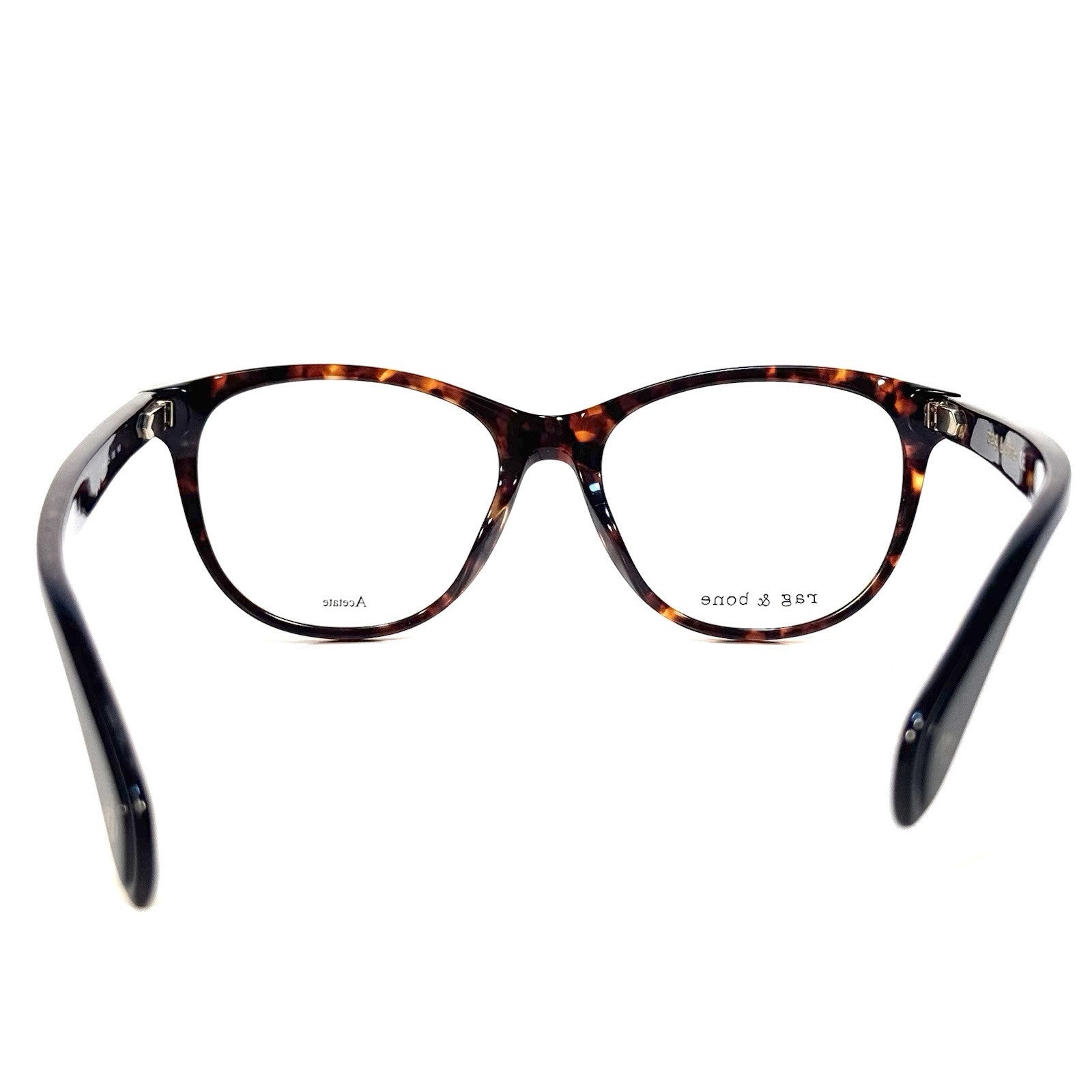 RAG & BONE Womens RNB3025 086 Wayfarer Eyeglasses Frames Dark Havana Brown
