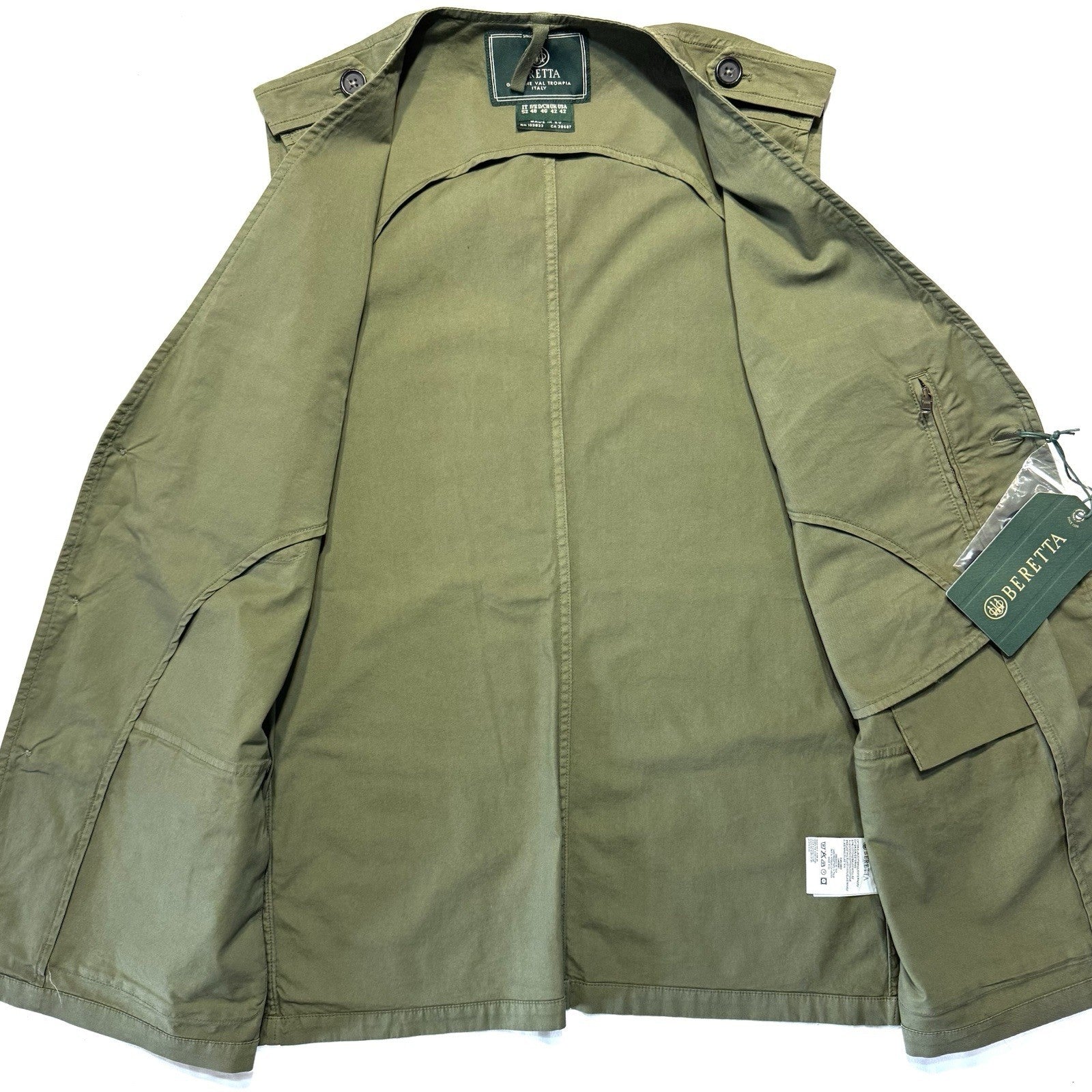 BERETTA Gallery Mens Serengeti Hunting Safari Vest Green (MSRP $450)