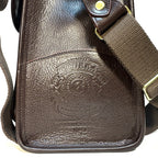 GHURKA Overlander No. 3 Leather Messenger Bag Vintage Walnut Brown (MSRP $1,795)