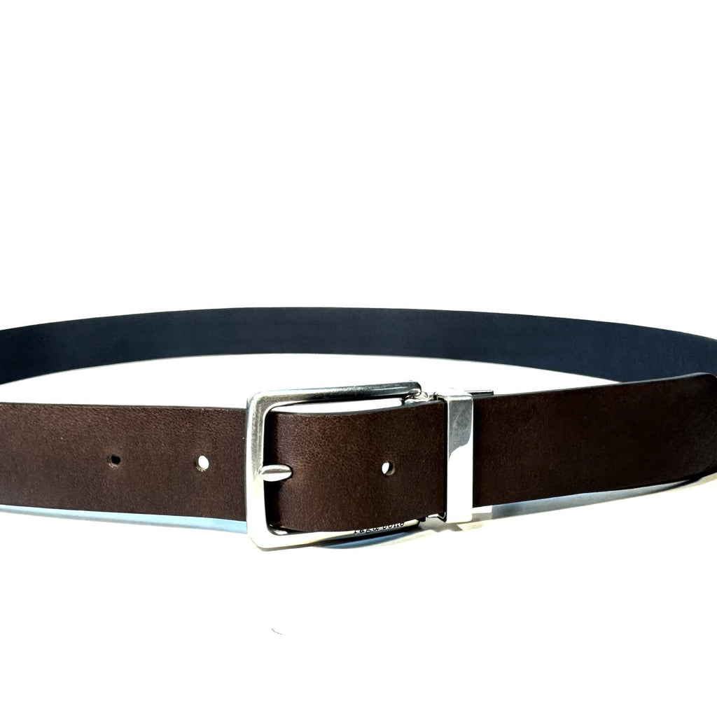 RAG & BONE Mens Carter Reversible Leather Belt Brown Blue (MSRP $248)