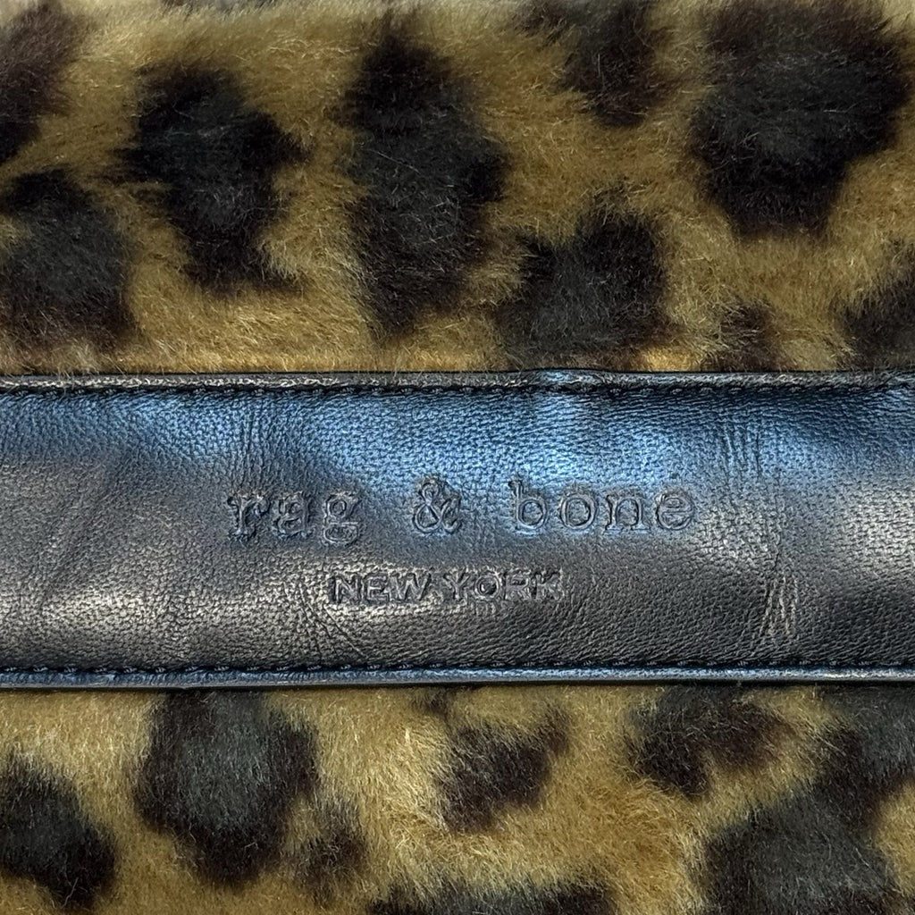 RAG & BONE Leopard Faux Fur Cloud Tote Bag Small (MSRP $395)