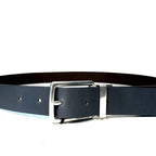 RAG & BONE Mens Carter Reversible Leather Belt Brown Blue (MSRP $248)