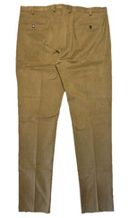 LUCIANO BARBERA Mens Brushed Wool Twill Trouser Pants Tan (MSRP $445)